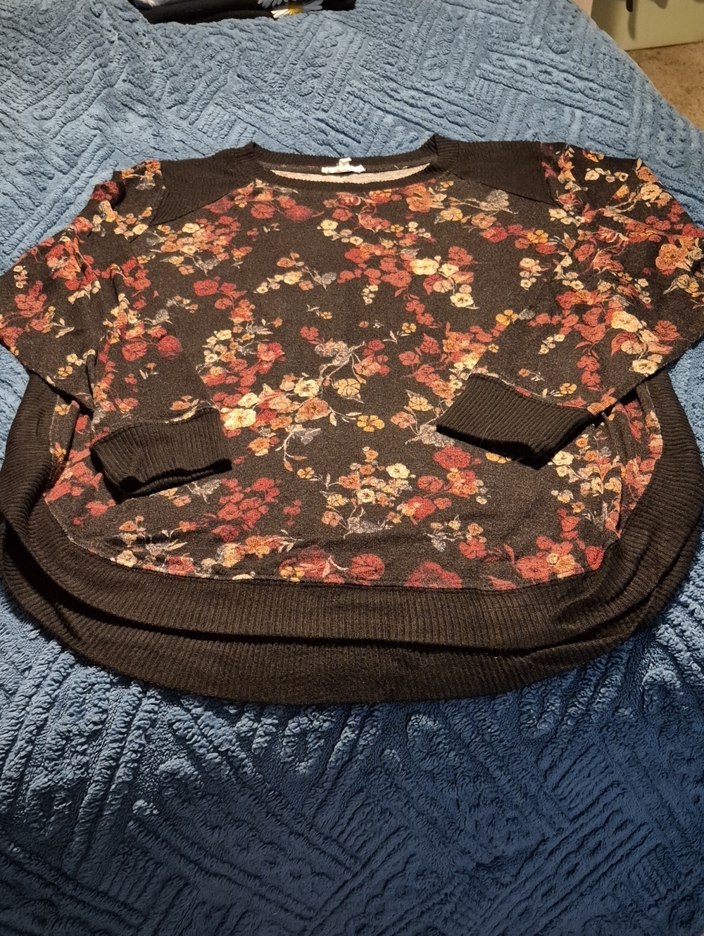 NWOT Maurices Haven Round Hem Floral Tunic Sz XL